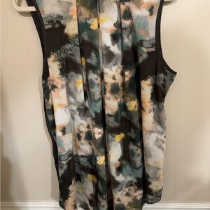 Merona Multicolor Abstract Tank Top